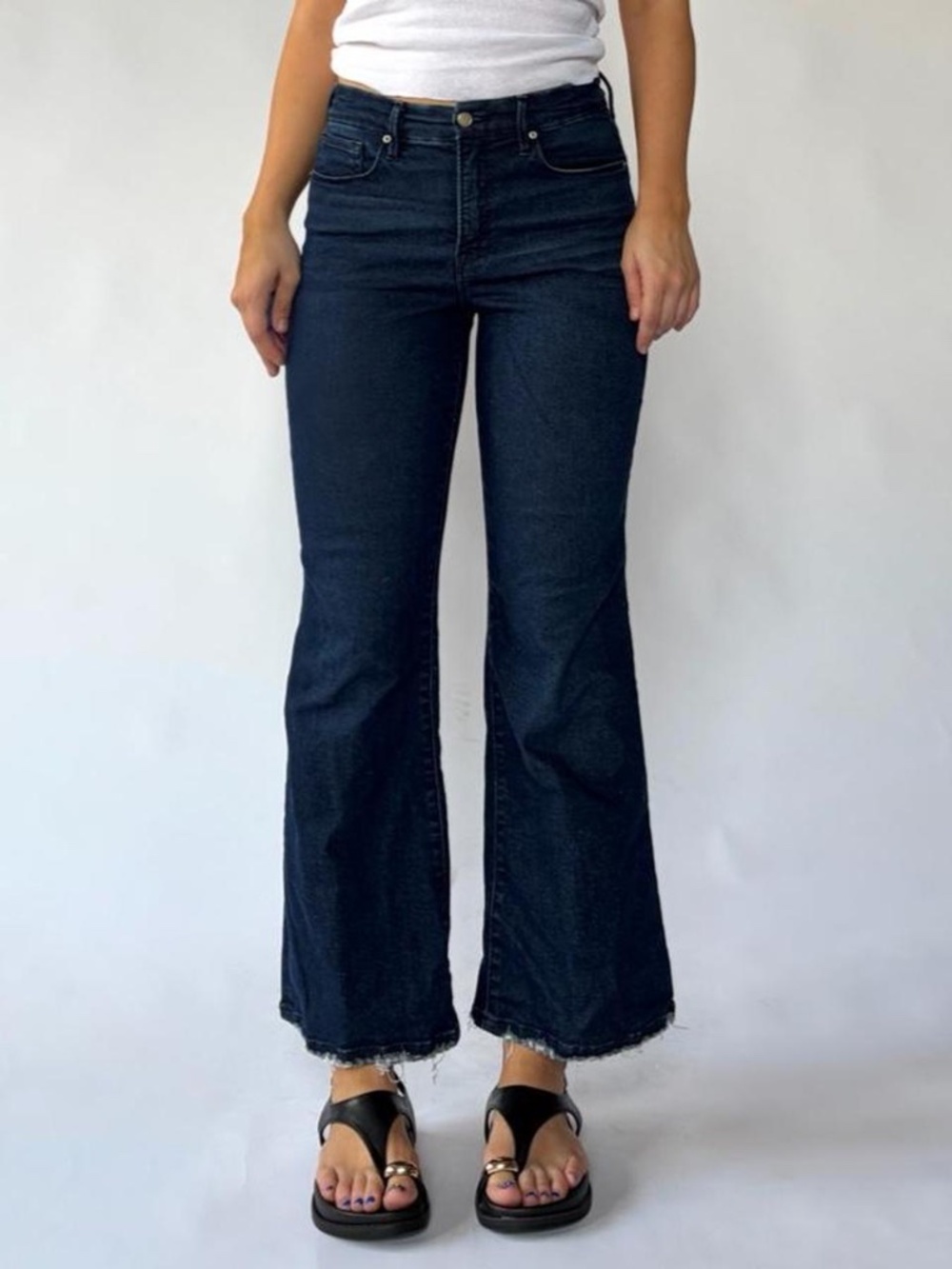 Flare Jeans Crop Mini Boot Good American 28
